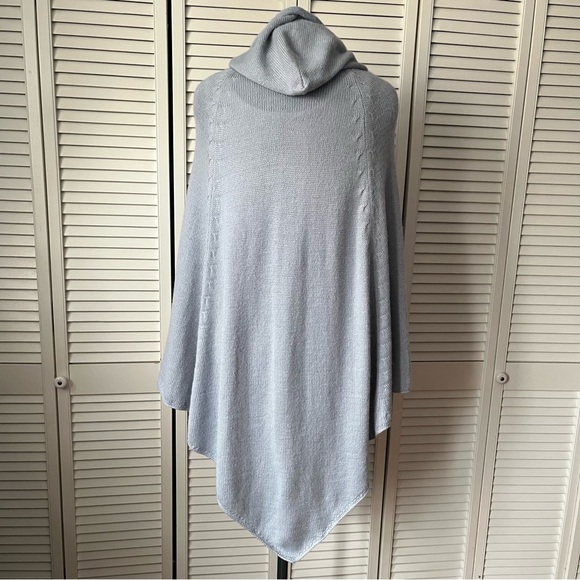 Novica Grey Alpaca Blend Poncho with Hood - steel grey one size - Picture 9 of 14